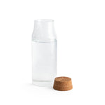 JASMIN 800. Borosilicate glass bottle with cork lid 800 mL