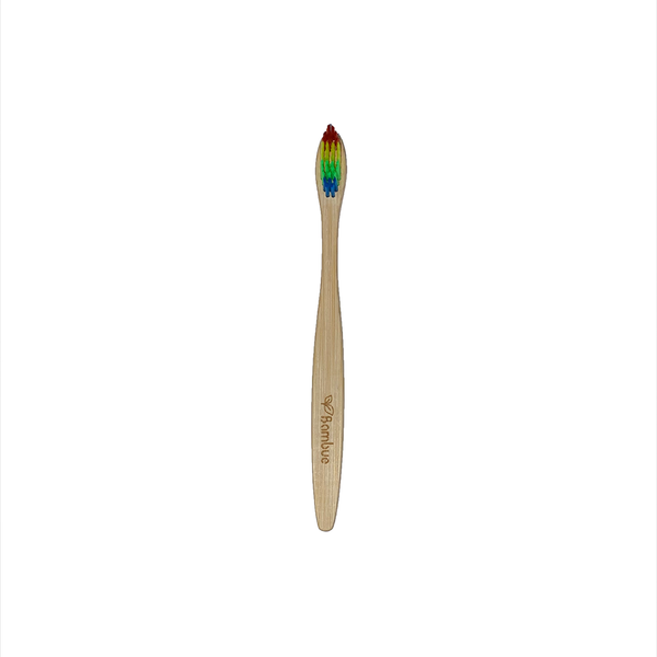Branded Bamboo Toothbrush with Coloured Bristles