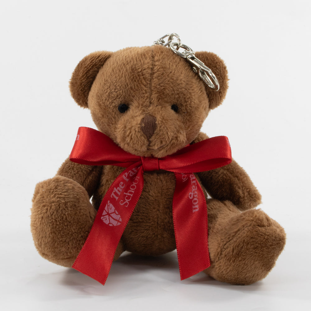 Bow Bear I 10cm Swift Keyring Bear, Brown