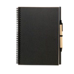 Recycled Full Cover notebook with pen