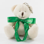 Bow Bear I 10cm Swift Keyring Bear, Cream