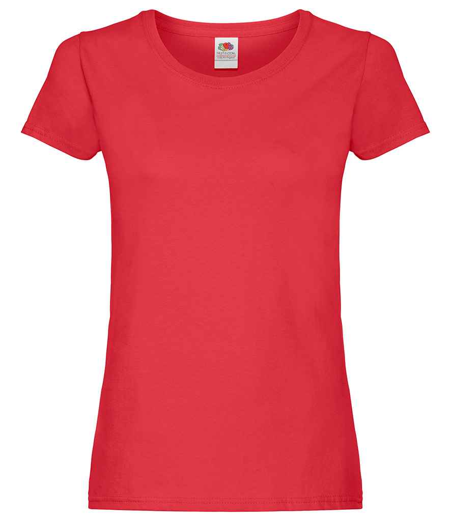 Fruit of the Loom Lady Fit Original T-Shirt Red