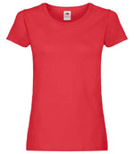 Fruit of the Loom Lady Fit Original T-Shirt Red