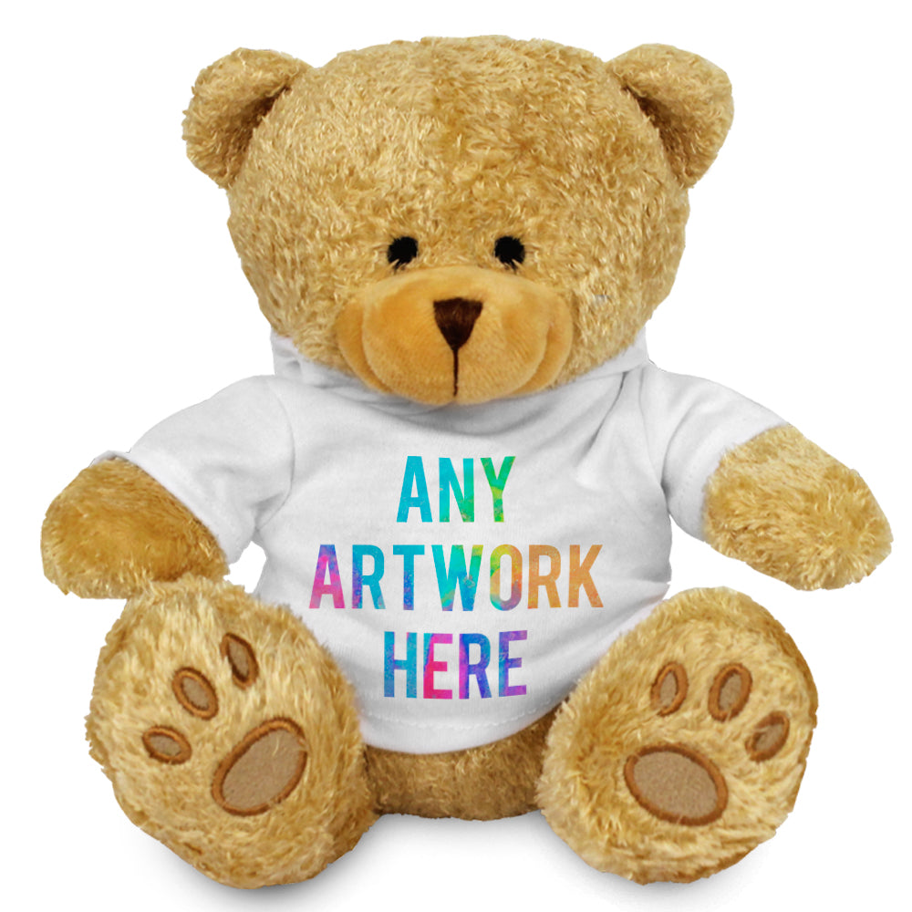 Branded White Hoodie Bear