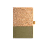 KLEE. A5 notebook in cork and linen with lined sheets
