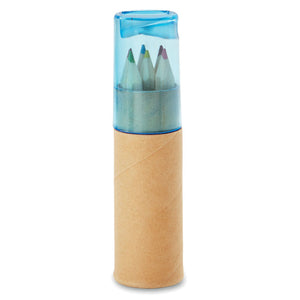 6 coloured pencils | Branded Colouring Pencil Set