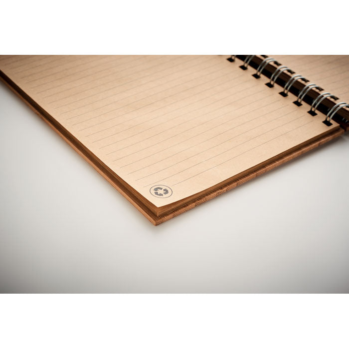 Branded A5 ring bound Bamboo notebook
