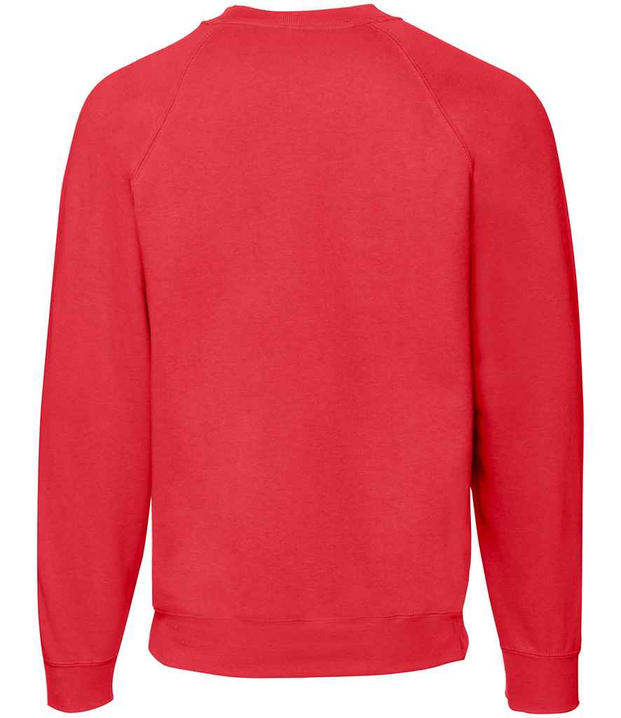 Fruit of the Loom Classic Raglan Sweatshirt Red
