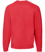 Fruit of the Loom Classic Raglan Sweatshirt Red