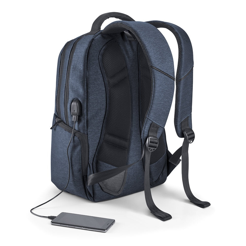 BOSTON. 17" Waterproof 2 Tone Nylon laptop backpack