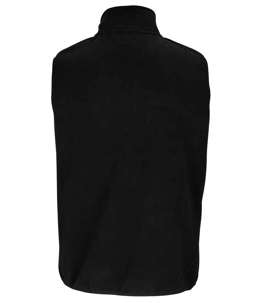 SOL'S Unisex Factor Recycled Micro Fleece Bodywarmer Black