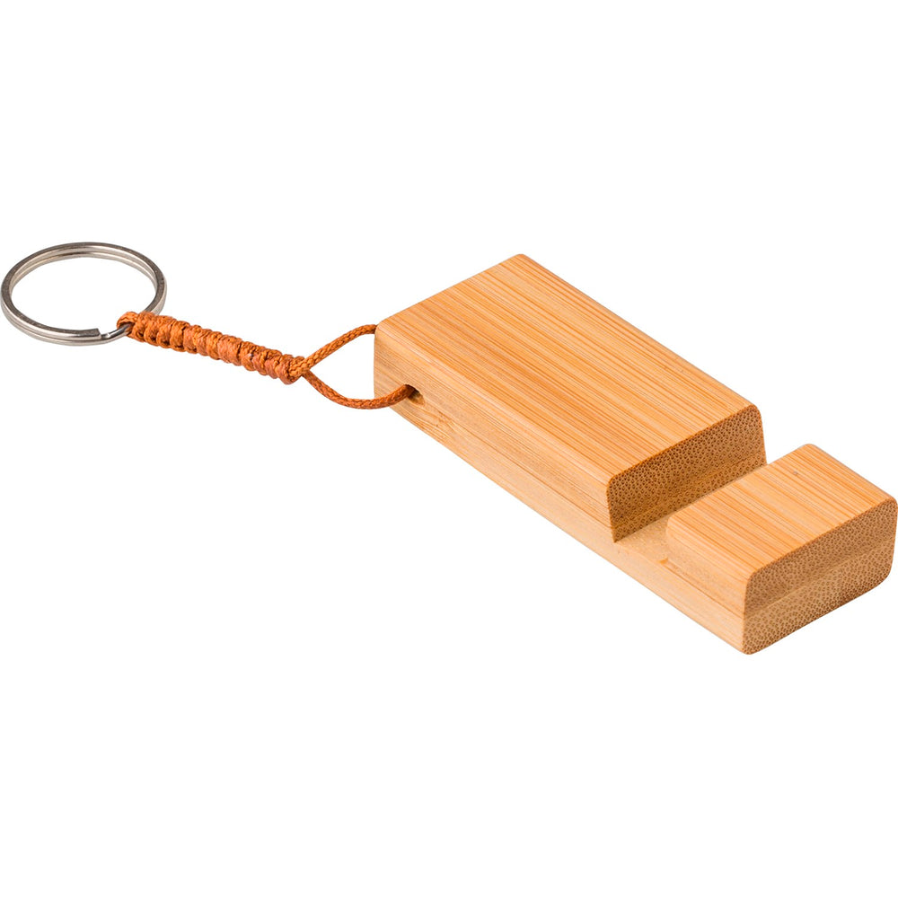 Skillgate Bamboo key chain phone stand
