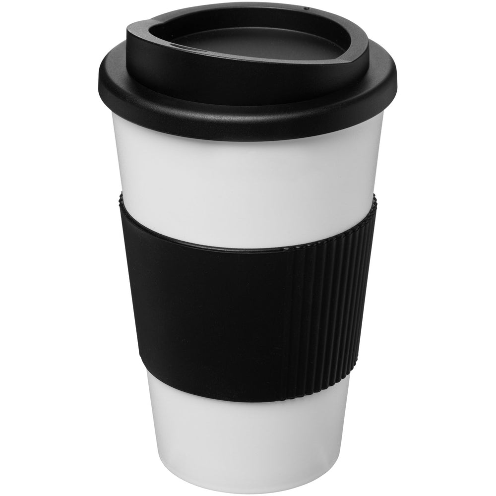 Branded Americano® 350 ml insulated tumbler with grip
