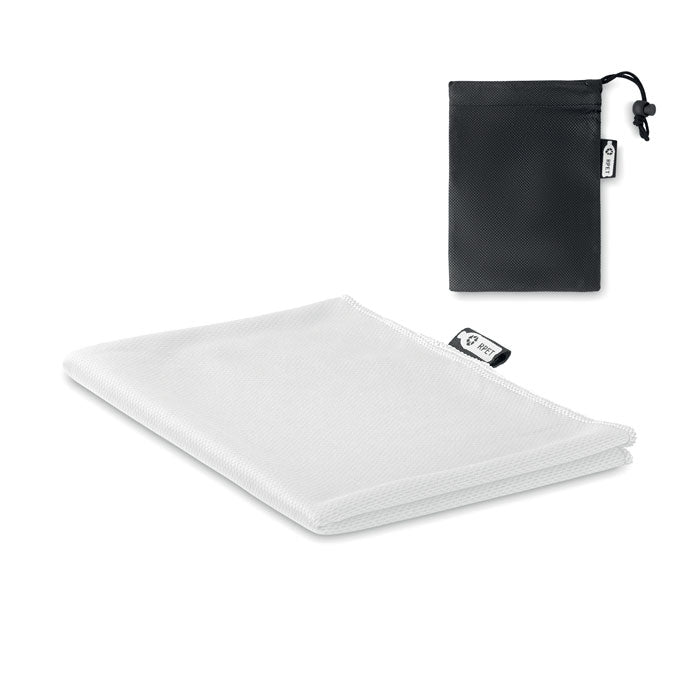 Branded RPET sports towel and pouch