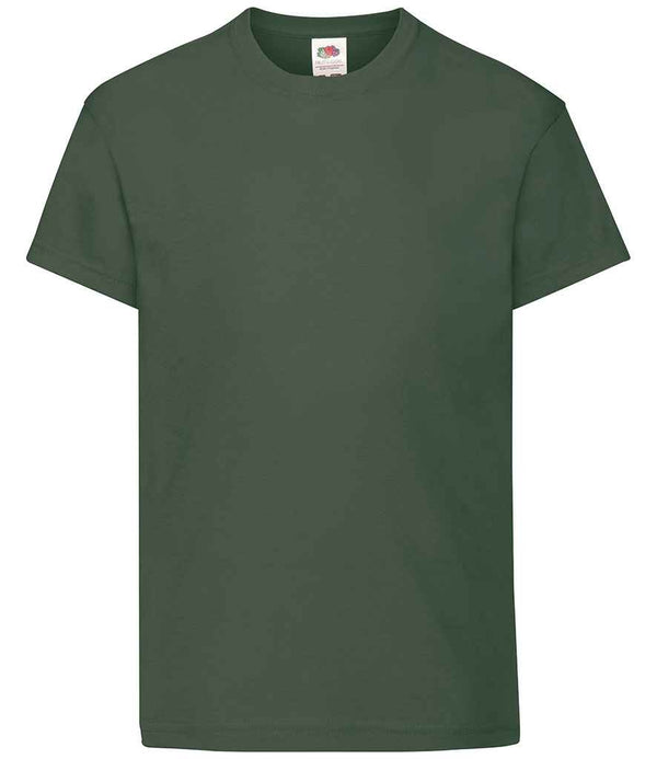 Fruit of the Loom Kids Original T-Shirt Bottle Green