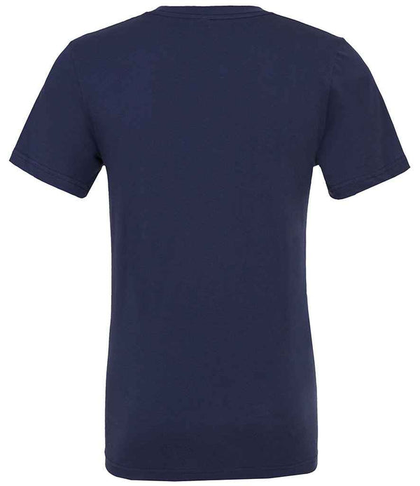 Canvas Unisex Jersey V Neck T-Shirt Navy