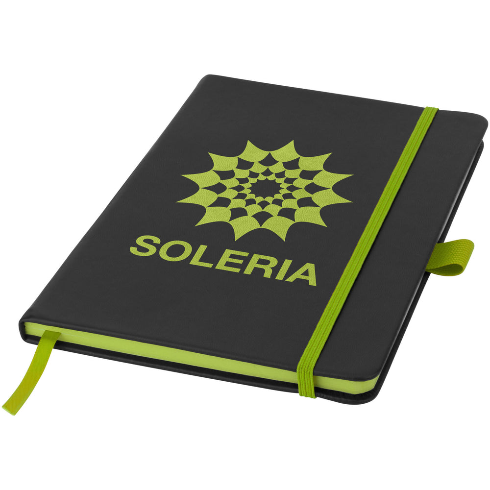 Colour-edge A5 hard cover notebook