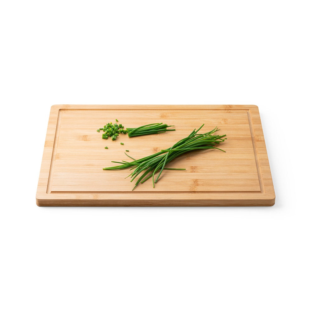 MARJORAM. Bamboo cutting board