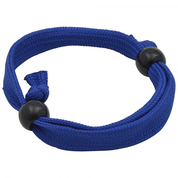 Branded Tubular Polyester Wristband with Plastic Adjuster Beads
