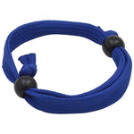 Branded Tubular Polyester Wristband with Plastic Adjuster Beads