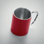 Branded Double wall metal mug 300 ml