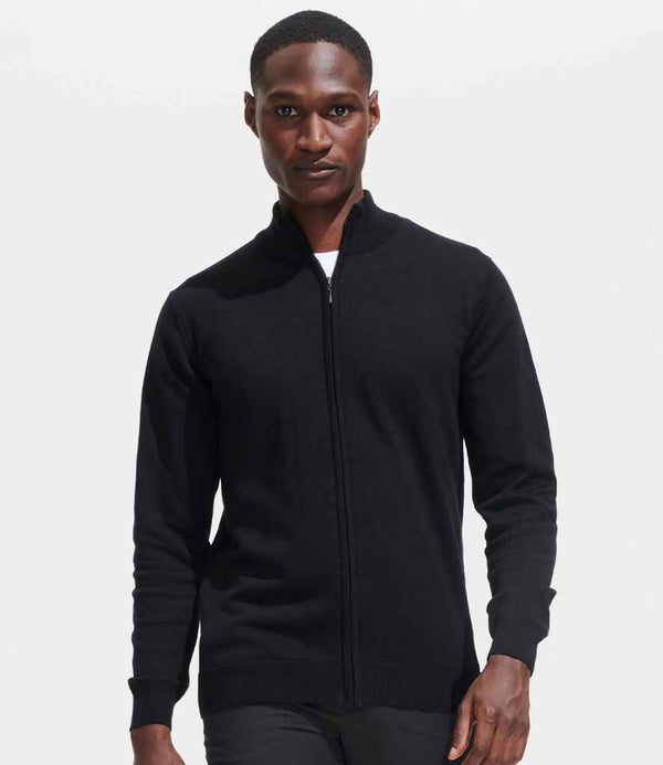 Branded SOL'S Gordon Full Zip Cotton Acrylic Cardigan