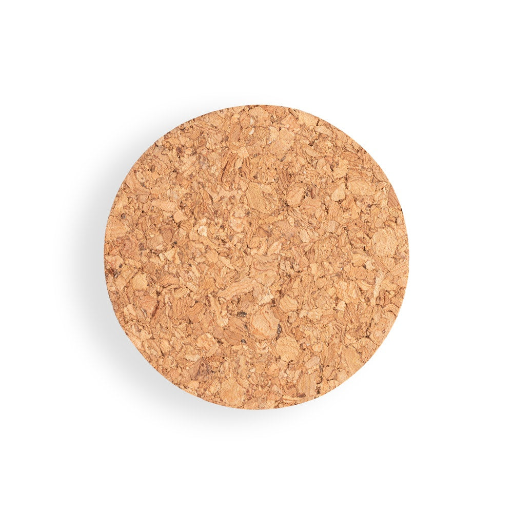 JASMIN 1000. Borosilicate glass bottle with cork lid 1 litre