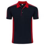 Orn Avocet Two Tone Poloshirt Black/Red