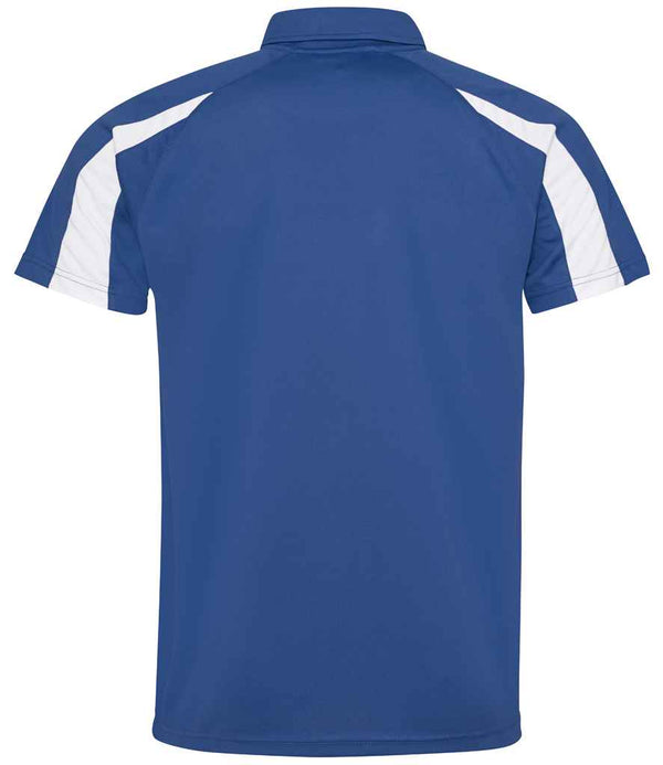 AWDis Cool Contrast Polo Shirt Royal Blue/Arctic White