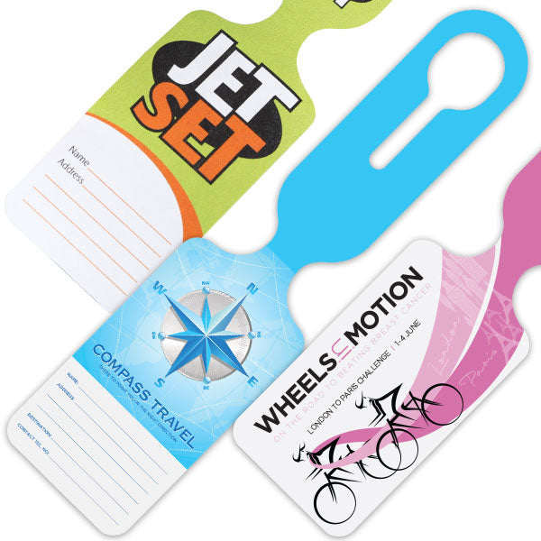 Tyvek Lightweight Luggage Tag Printed Full Colour on 2 Sides