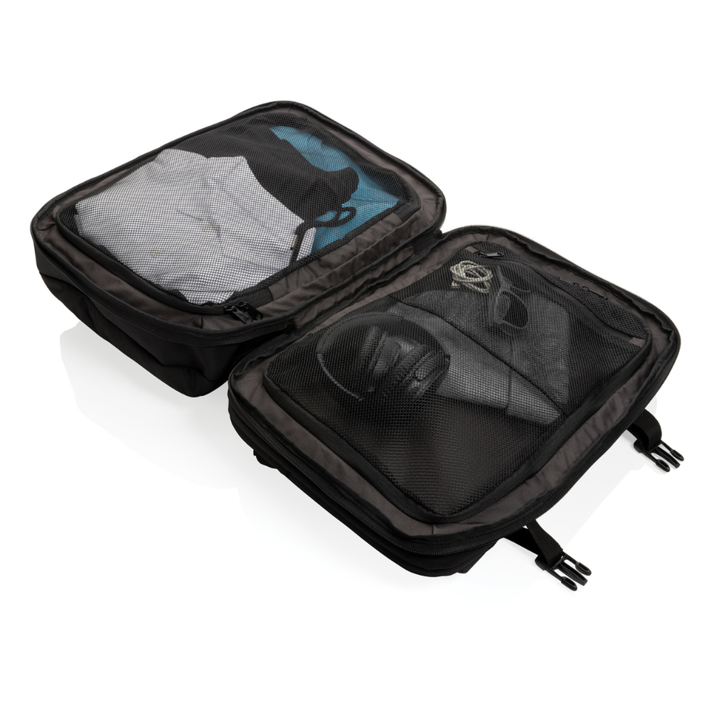 Branded Swiss Peak AWARE™ RPET 15.6' expandable weekend backpack