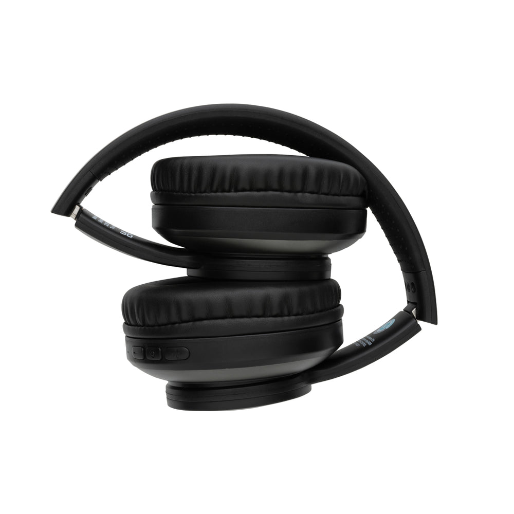 Branded Terra RCS recycled aluminium wireless headphone