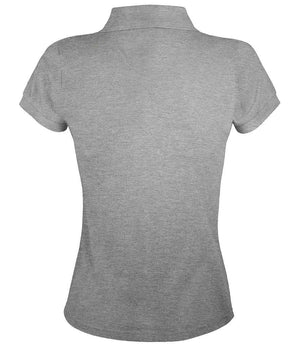 SOL'S Ladies Prime Poly/Cotton Piqué Polo Shirt Grey Marl