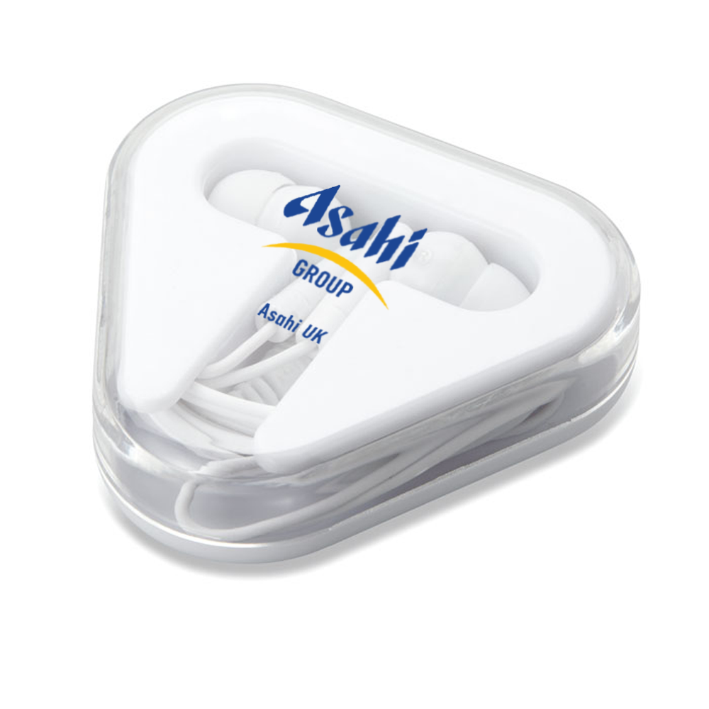 Earphones in PS case