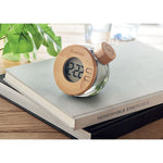 Branded Water powered bamboo LCD clock