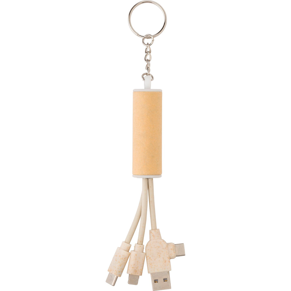 Branded Gravelbed USB charger keyring