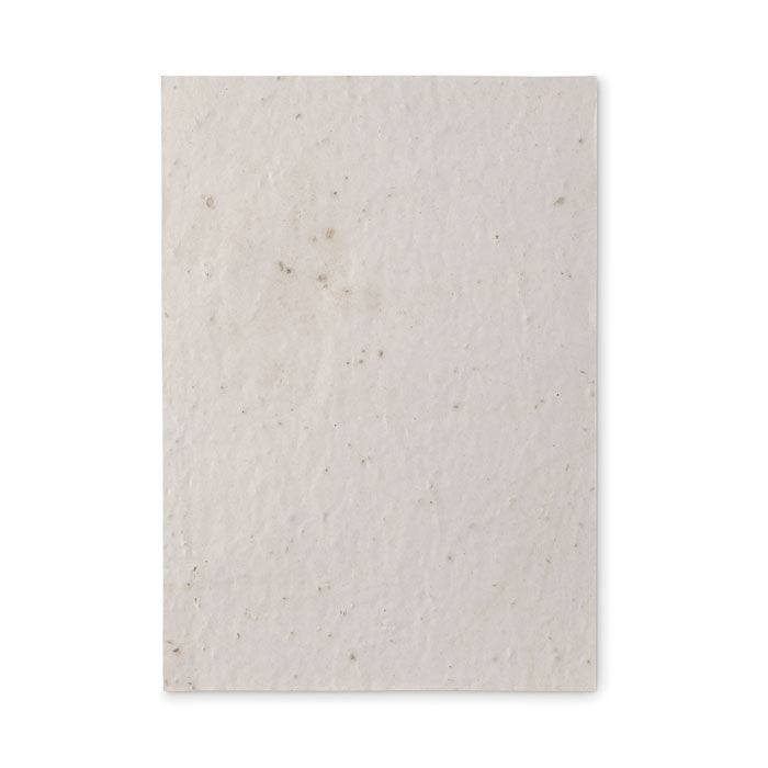 Branded A5 wildflower seed paper sheet