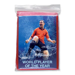 Branded Foldable raincoat in polybag