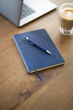 The Tarek - Recycled PU notebook with ballpen gift set (approx. A5)