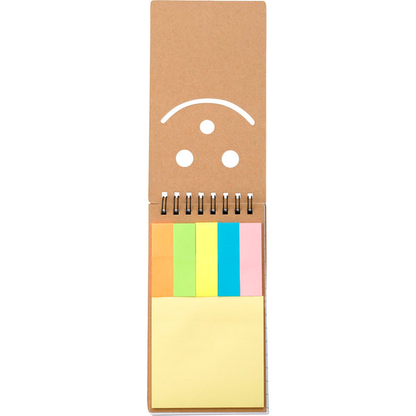 Branded Widnell Notebook with sticky notes