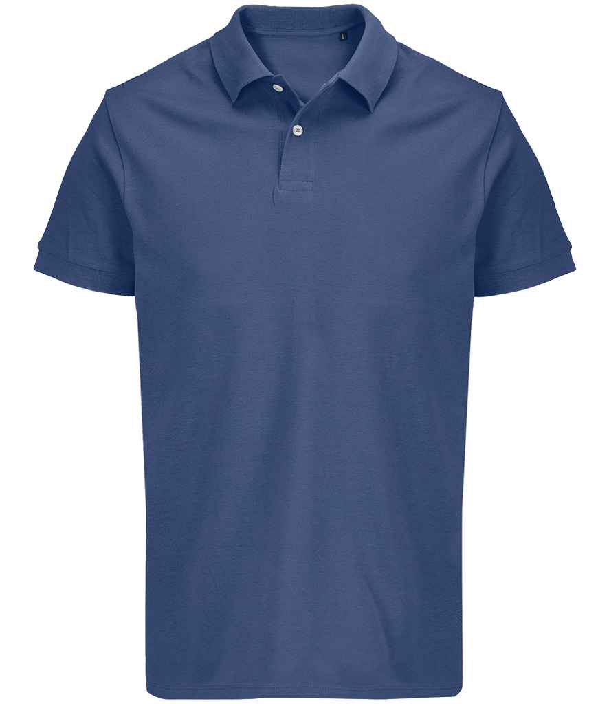 SOL'S Unisex Pacific Twin Piqué Polo Shirt Denim