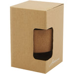 Lidan 360 ml borosilicate glass tumbler with cork grip and silicone lid