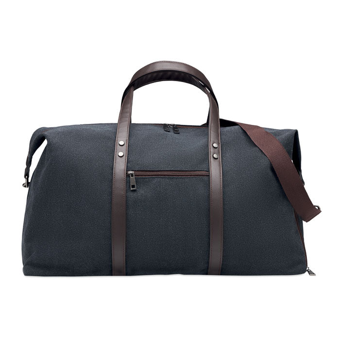 Branded Weekend bag in canvas 450gr/m²