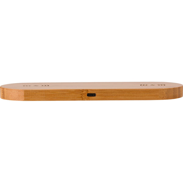 Branded Bushelton Bamboo wireless charger