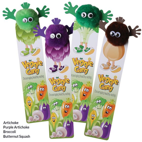 Healthy Logobug Characters on a Bookmark!