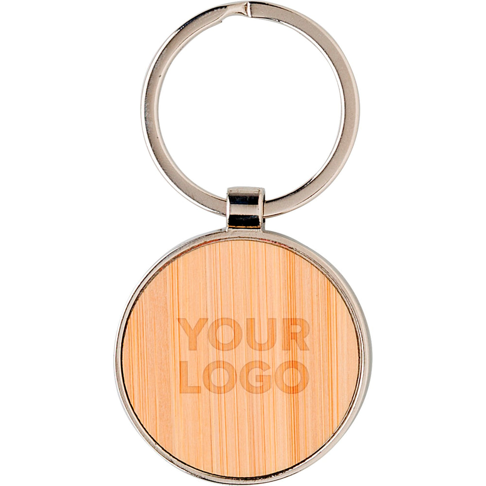 Mellanby Bamboo and metal key chain