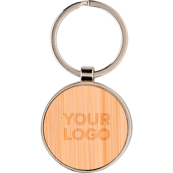 Mellanby Bamboo and metal key chain