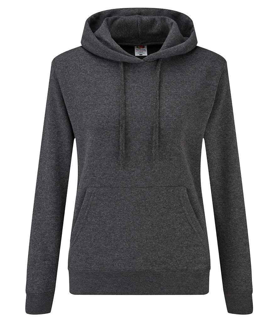 Fruit of the Loom Classic Lady Fit Hooded Sweatshirt Dark Heather