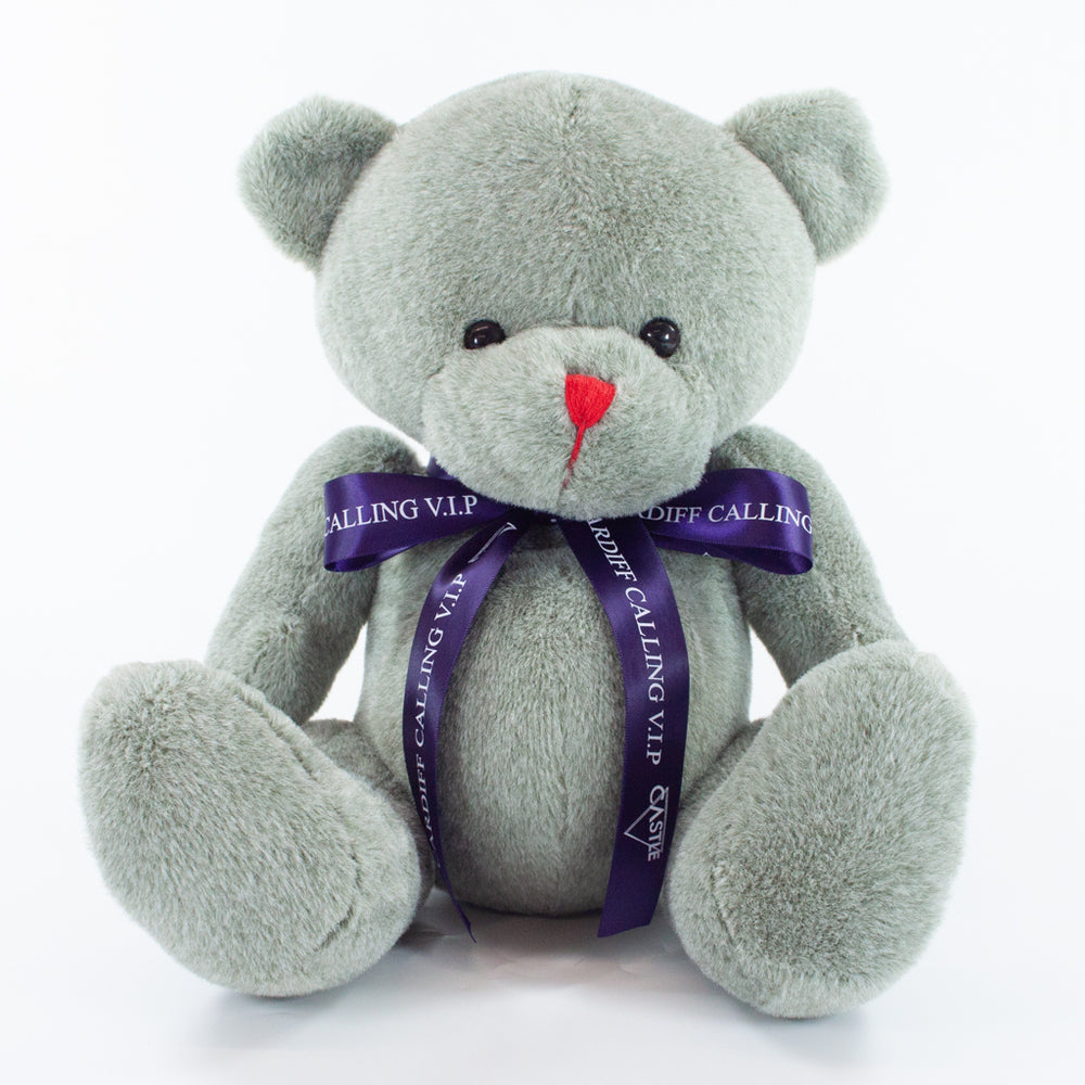Bow Bear II 25cm Red Nose Bear