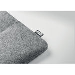 RPET felt zipped laptop bag 14" Grey